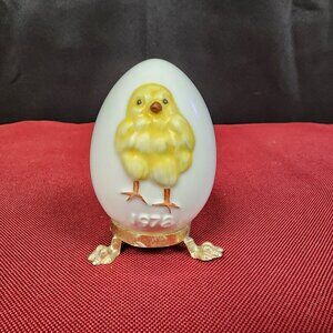 Vintage 1978 Footed Porcelain Egg Goebel